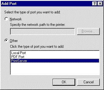 Server, as the port to add, as shown below. 8.