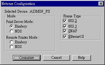 Level One Printer Servers Using BiAdmin with Client 32 With NetWare Client 32 installed on your PC, BiAdmin s NetWare capabilities are enhanced.