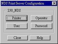 NetWare Quickset Button (NDS) The Quickset button on the screen above will configure the NetWare server with default values based on the default name of the LevelOne Printer Server.