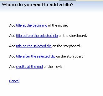 After you have selected your transitions, you can select Make Titles or
