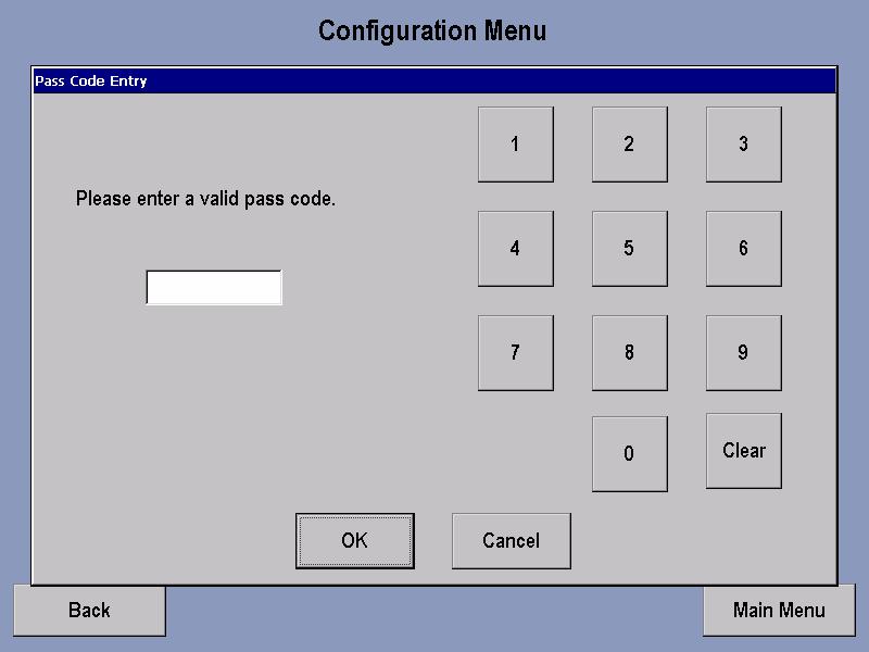 MANUFACTURERS CONFIGURATION MENU Access to this screen will only be available to Life Fitness certified technicians.