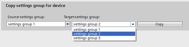 SIPROTEC 5 Application Figure 2: Copy original Setting group into the other setting groups To change