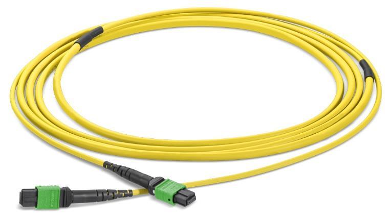 OCTO PSM4 SM Patchcords Single jacket: S I N G L E M O D E Single jacket cable 8 SM fibers FRNC-LSZH MTP 12 female with OCTO fiber assignment Polarity TIA Method B 1 to 12 Part numbers, length