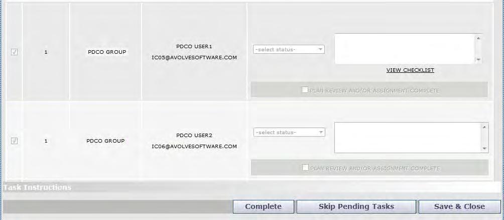 4. If a PDCO Team member accidentally completes their task and wants to enter additional comments, you can re-open their review by clicking the Reaccept link under the Action column of the task list.