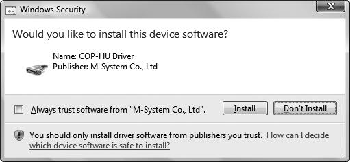 When the following dialog appears, click on [Allow] to continue with the installation. For Windows 10 / Windows 8.