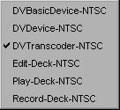 78 Transcoders Added to the Deck Configuration Dialog Box When connecting a new DV device (transcoder or camera) to your NewsCutter XP system, configure this device through the Deck Configuration