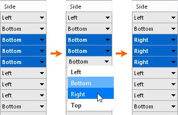 Description A pin s Description string attribute. Side A drop down menu list offering a selectable pin position on the symbol sides faces (left, top etc).