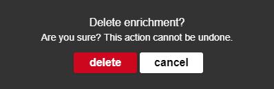 Choose the second option, in this case Delete text. A popup appears: If you are certain you want to delete the pin, select delete and the pin will be deleted.