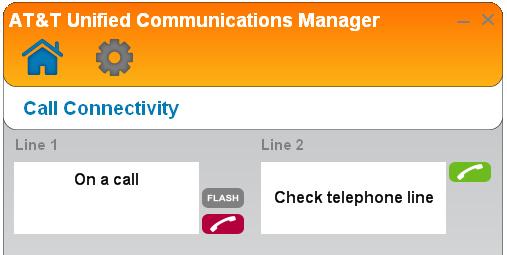 Operation Making, answering, and ending calls End a call To end a call on line 1 or line 2: You can choose one of the following ways to end the call: Click in the line 1 or line 2 status bar under