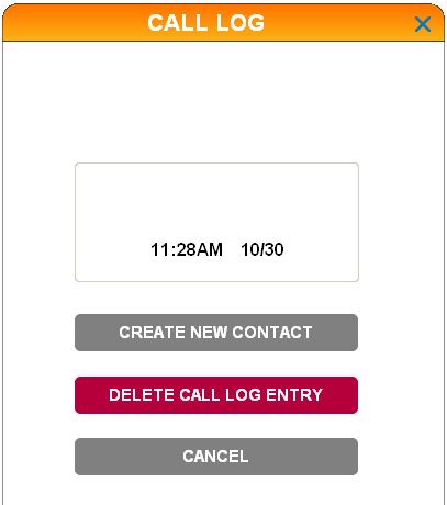 Caller ID Call log Delete all call log entries 1. Click the Call Connectivity ( ) panel. 2. Click to access the call log. 3. Click CLEAR HISTORY beside the search bar.