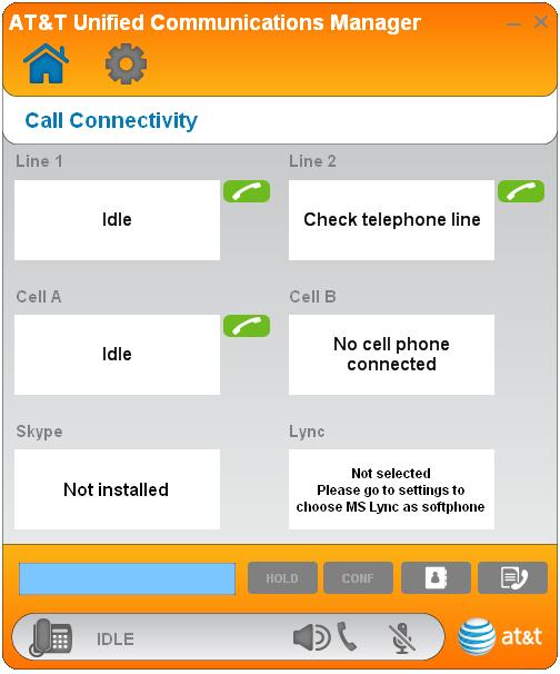 Getting started Quick reference guide - Call Connectivity panel 1 2 3 4 5 6 7 1. Minimize button -- Click it to minimize the software window. 2. Close button -- Click it to close the software. 3. Call status -- Displays the status of landline, cellular line, Skype, and Lync calls.