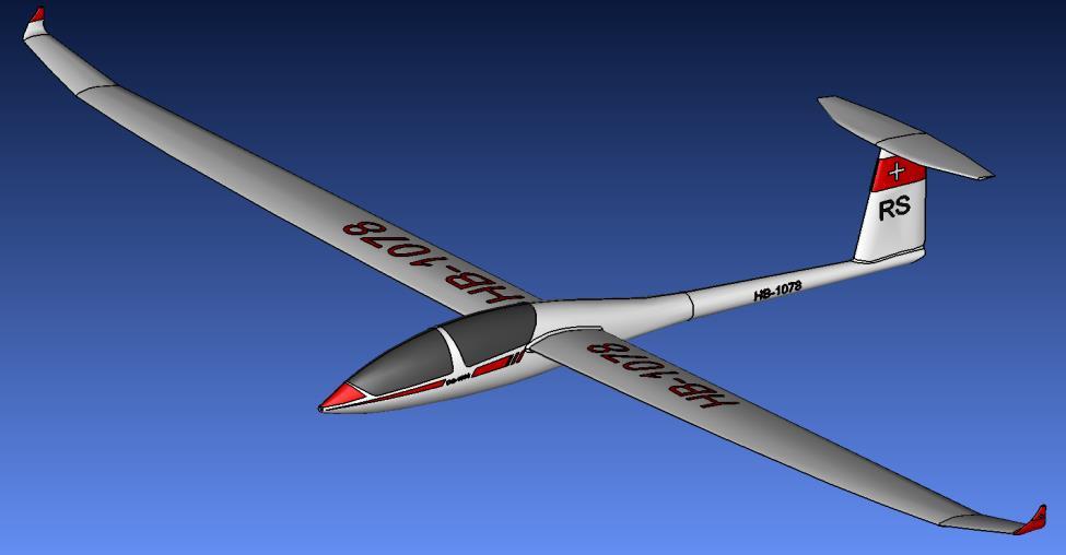Figure 5: A CAD model of a glider (top), and its shrinkwrap (bottom). 9. Conclusions This report has detailed the advances in shrinkwrap generation which have been researched in the ICE NITe project.