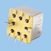 Relay is an ultraminiature, hermetically sealed, armature relay. The low profile height (.