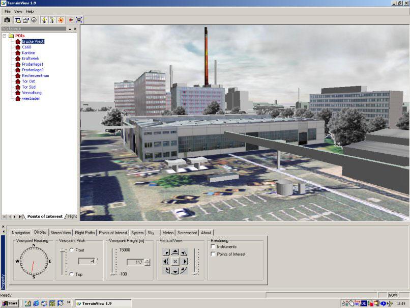 Franz STEIDLER and Dr. Xinhua WANG, CyberCity AG Zurich, Switzerland SUMMARY The efficient generation of data for 3-D city models and their handling in Spatial Information Systems has become feasible.