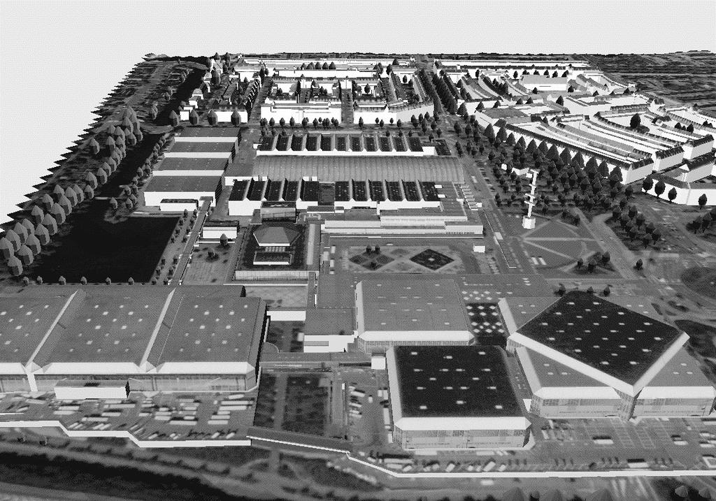 Generation and visualization of 3D-city and facility models using CyberCity Modeler (CC-Modeler ) faster than the measurements of the operator, such that the procedure can be implemented in on-line