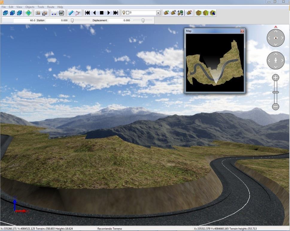 Maps - Rendering Heights, slopes, direction and visibility maps Customizable palettes Terrain and road routes Assignment of materials