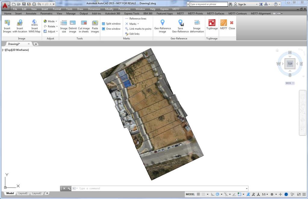 Images Module Support of ortophotos, aerial photographs and scanned maps Pictures with location from smartphone or UAV