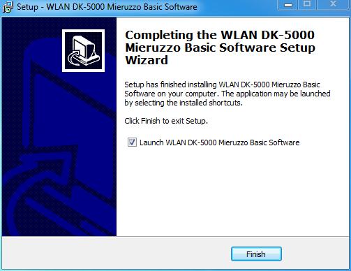 1.1.11 Click Finish to complete the software installation.