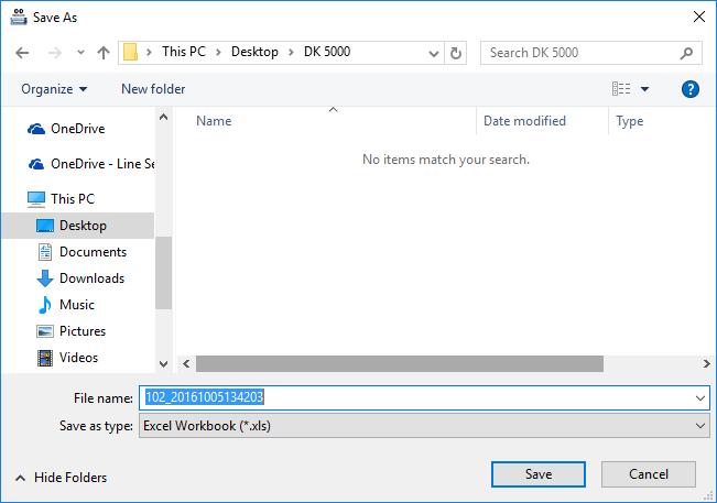 Or click Export All Records button. 5.2.2 You can choose to save the Records as an MS Excel Workbook (.XLS) or a comma separated value (.CSV) file.