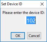 The Device ID is a 3-digit user-programmable number which is used to identify different DK-5000 devices. 6.1.