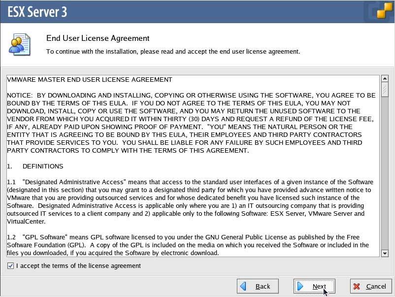 the license agreement.