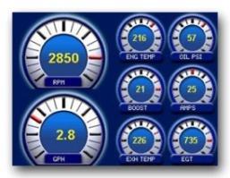 7 diagonal display is for use with any SeaGauge Remote or SeaSwitch Remote unit.