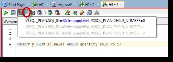 access cached plans from v$sql_plan Pin Plan, Gen