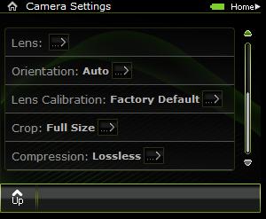 Selecting Lens Calibration from