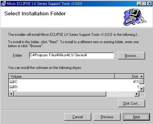 Chapter 1 Preparations 1.2 Installing the Application Software Installation procedure Setup wizard startup screen (1) Click the Next button.