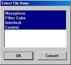 3.6 LVSetup Condition 2. Setup with a file You can enter the information of the microscope system from a file when it is prepared.