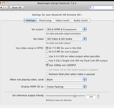12 Blackmagic Software Setting Blackmagic Preferences Blackmagic preferences are located in your Mac s System Preferences in the Other category. Different DeckLink models have some different features.