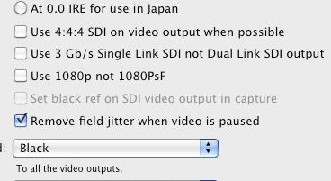 Output 4:4:4 color mode While most users work with 4:2:2 video, you will need to Select 4:4:4 on video output if you wish to play out 4:4:4 video, such as when using a HDCAM SR deck in 4:4:4 color