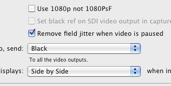 This allows the stable black video output to connect to the deck, and then by setting the deck to input reference you can operate without a sync generator.