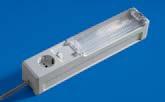 1 1 unit Luminestra Rack Lamp ELM00058 - Only for rack type miracel W 700, W 800 - Mounting is made on the basic rack above the vertical extrusions - With 13 watt fluorescent tube - With on/off