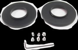 adapter kit Standard Adapter Kit Part # SU46-25.5-27 Adapter Kit includes 2 step up rings (25.5 and 27), 6 set screws and hex tool.