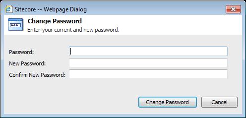 2. In the Preferences dialog box, click Change Your Password. 3.