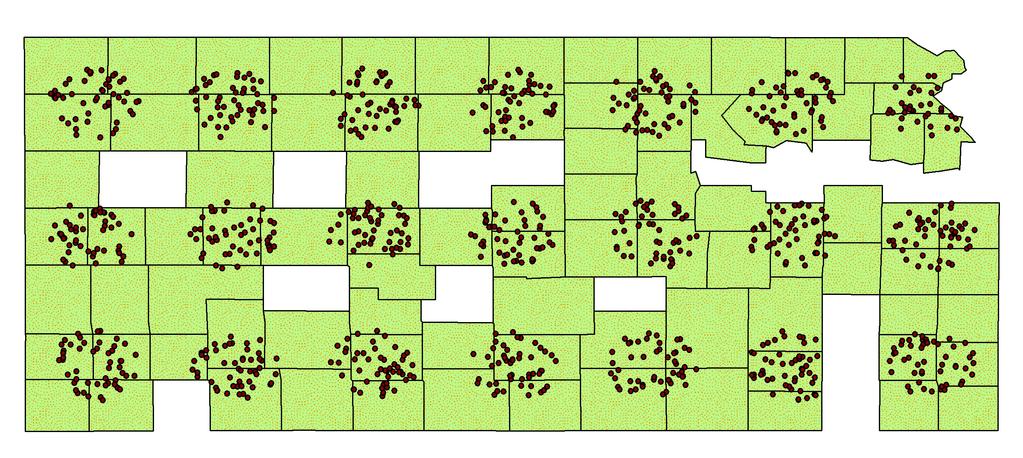 Z=21, C=82) Figure 2 Kansas counties
