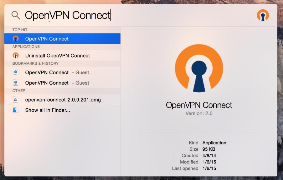 o This is your personal credentials used on your PC You have successfully installed the OpenVPN