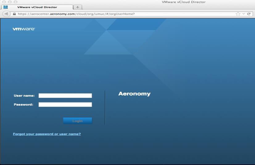 Part IV MAC Access to RDP enabled VMs Step 1: Go to https://aerocenter.aeronomy.