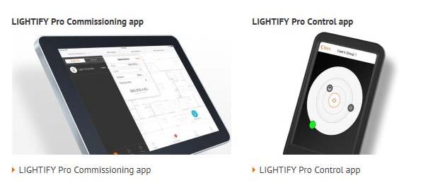 LIGHTIFY TM Pro Control & Commissioning via Smart Device Intuitive