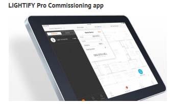 LIGHTIFY TM Pro Control & Commissioning via Smart Device Intuitive