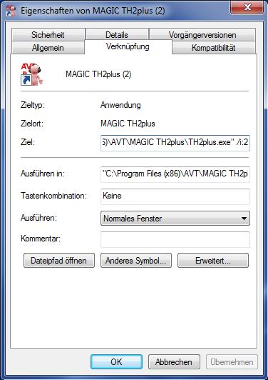 If required, several instances of the MAGIC TH2plus Software can be opened on one PC, e.g.