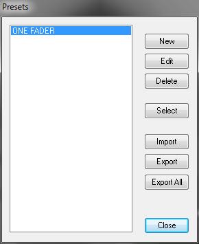 Select a Preset Import/Export Presets You can also select a Preset