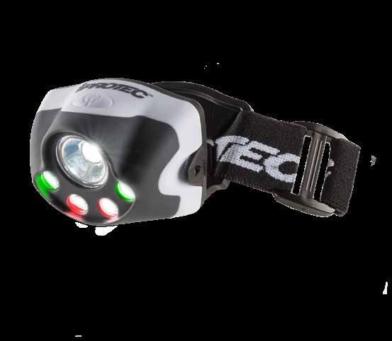 150 LUMEN HEAD LAMP The PRO150LIGHT Head Lamp has a high-power LED that outputs 150 lumens of intense white light and 2 additional tactical colored lights, GREEN & RED.