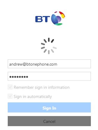 you use for the BT One Phone portal.
