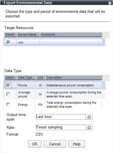 Chapter 13 Collecting Power Consumption Data and Displaying Graphs This chapter explains how to export the power consumption data collected from registered power monitoring targets and how to display