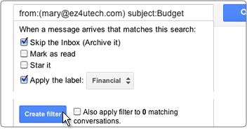 Filters vs. Rules Manage messages with rules Manage messages with filters Use rules to manage the flow of incoming messages.