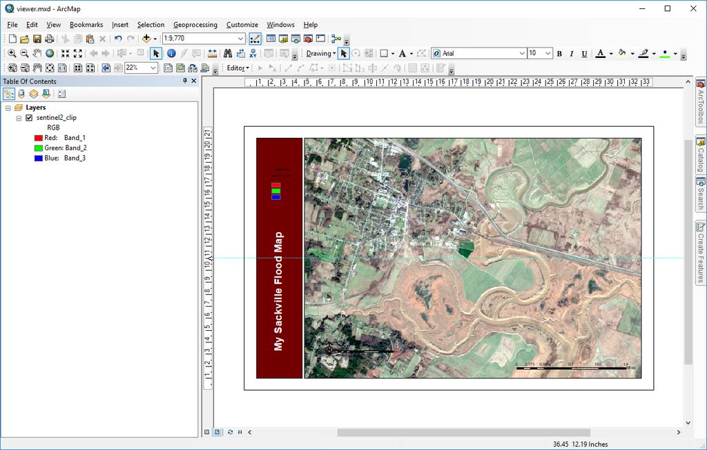 Once you are happy with your map you can print directly from ArcMap or export your map to a new format File -> Export Map How to Make a Quick Map for your Paper / Term Report additional data