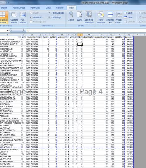 How to print your data: 1. To print your list, go to the top of the screen and find the View menu.