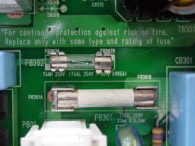 AC power voltage check Main Power S/W check F8301 Fuse